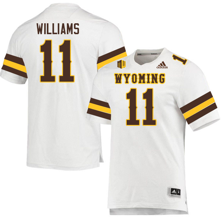 Wyoming Cowboys #11 Charles Williams College Football Jerseys Stitched-White